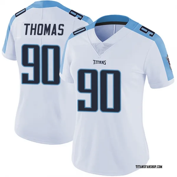 Women's Solomon Thomas Tennessee Titans Limited White Vapor Untouchable Jersey