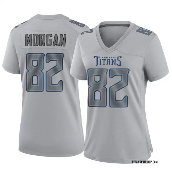 Women's Stanley Morgan Jr. Tennessee Titans Game Gray Atmosphere Fashion Jersey