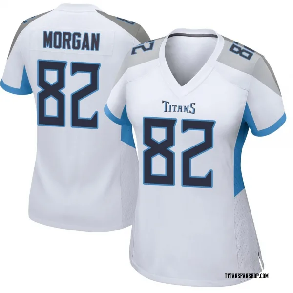 Women's Stanley Morgan Jr. Tennessee Titans Game White Jersey