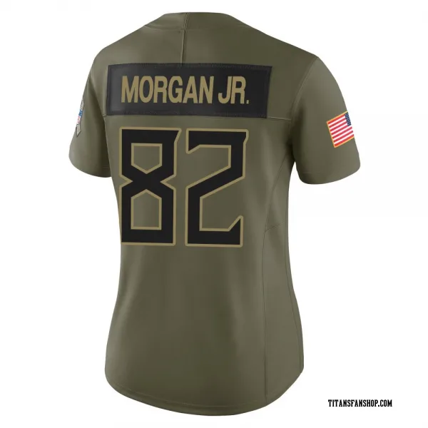 Women's Stanley Morgan Jr. Tennessee Titans Limited Olive 2025 Salute to Service Jersey
