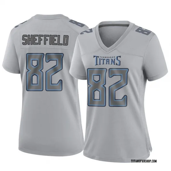 Women's TJ Sheffield Tennessee Titans Game Gray Atmosphere Fashion Jersey