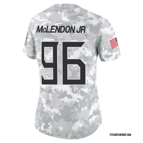 Women's TK McLendon Jr. Tennessee Titans Limited Arctic Camo 2024 Salute to Service Jersey