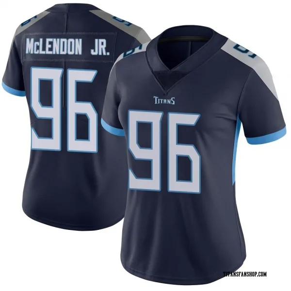 Women's TK McLendon Jr. Tennessee Titans Limited Navy Vapor Untouchable Jersey