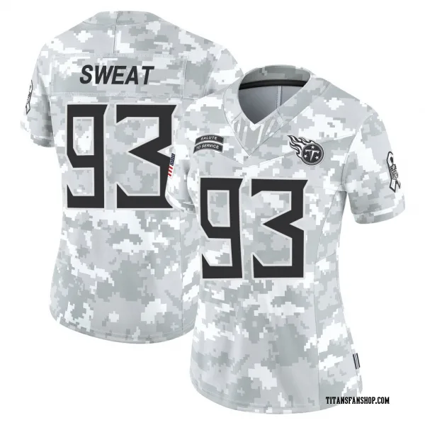 Women's T'Vondre Sweat Tennessee Titans Limited Arctic Camo 2024 Salute to Service Jersey