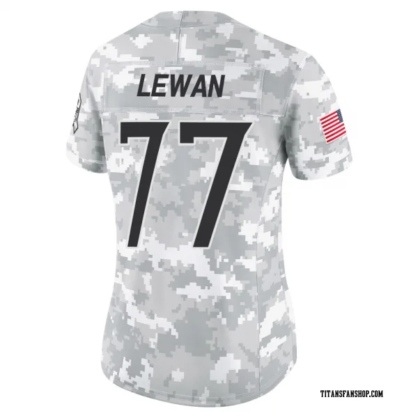 Women's Taylor Lewan Tennessee Titans Limited Arctic Camo 2024 Salute to Service Jersey
