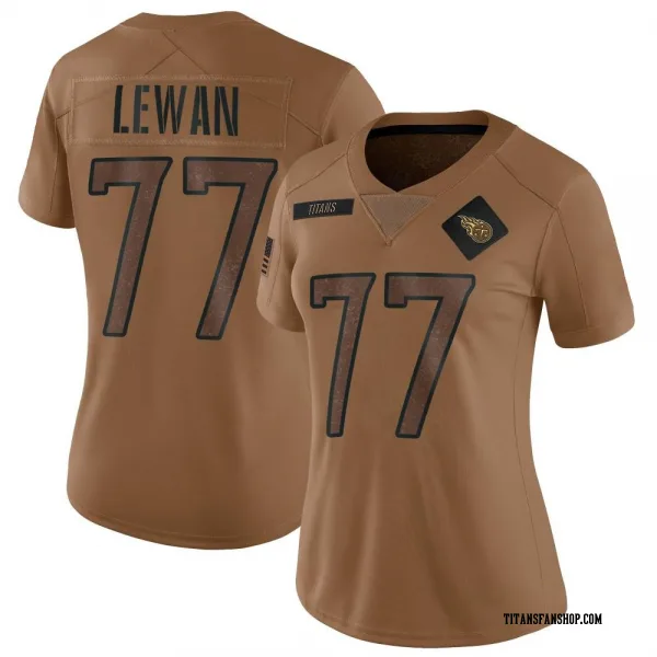 Women's Taylor Lewan Tennessee Titans Limited Brown 2023 Salute To Service Jersey