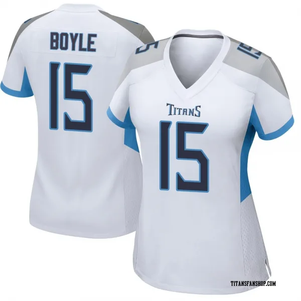 Women's Tim Boyle Tennessee Titans Game White Jersey