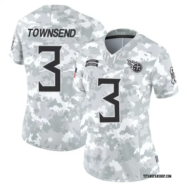 Women's Tommy Townsend Tennessee Titans Limited Arctic Camo 2024 Salute to Service Jersey