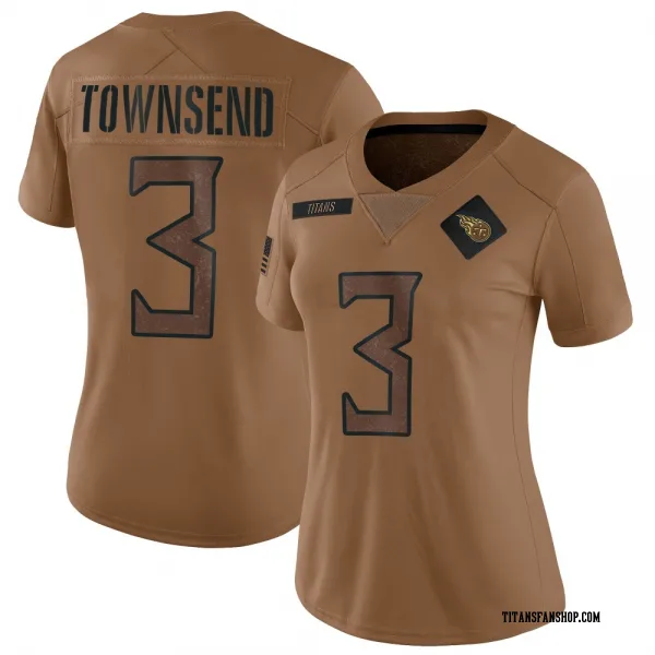 Women's Tommy Townsend Tennessee Titans Limited Brown 2023 Salute To Service Jersey