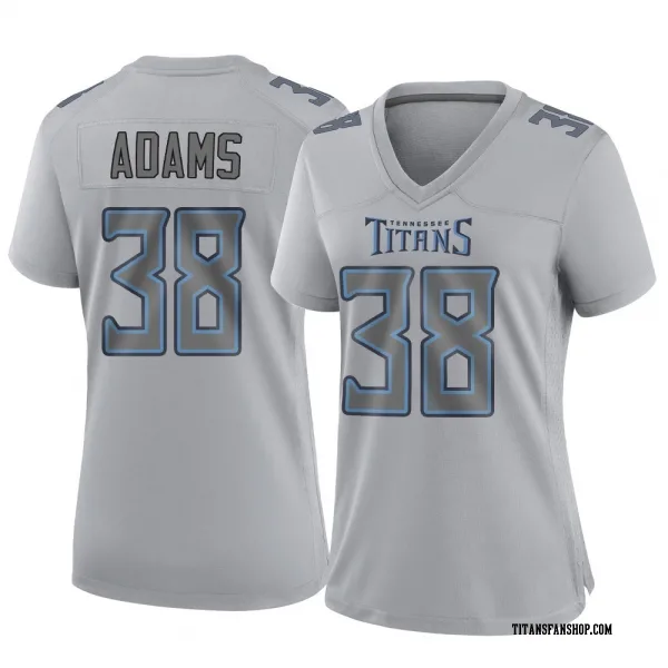 Women's Tony Adams Tennessee Titans Game Gray Atmosphere Fashion Jersey