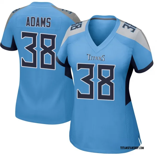 Women's Tony Adams Tennessee Titans Game Light Blue Jersey