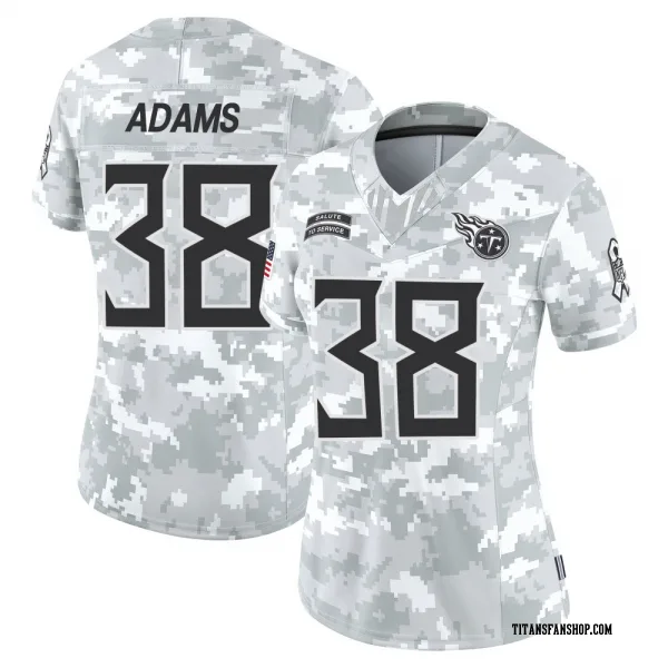Women's Tony Adams Tennessee Titans Limited Arctic Camo 2024 Salute to Service Jersey