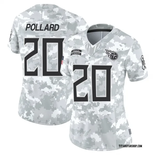 Women's Tony Pollard Tennessee Titans Limited Arctic Camo 2024 Salute to Service Jersey
