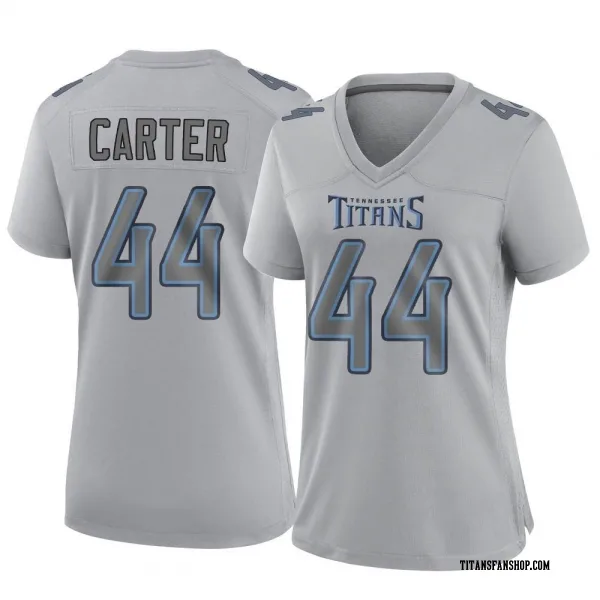Women's Tory Carter Tennessee Titans Game Gray Atmosphere Fashion Jersey