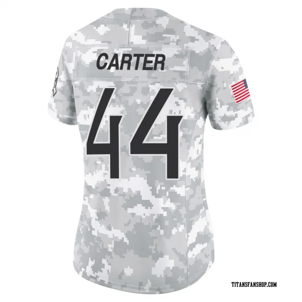 Women's Tory Carter Tennessee Titans Limited Arctic Camo 2024 Salute to Service Jersey