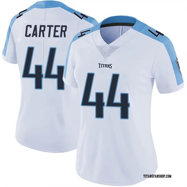 Women's Tory Carter Tennessee Titans Limited White Vapor Untouchable Jersey