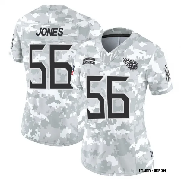Women's Truman Jones Tennessee Titans Limited Arctic Camo 2024 Salute to Service Jersey
