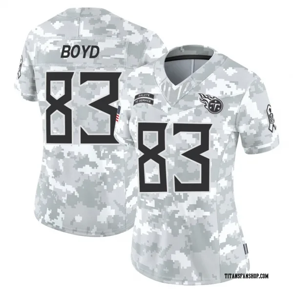 Women's Tyler Boyd Tennessee Titans Limited Arctic Camo 2024 Salute to Service Jersey