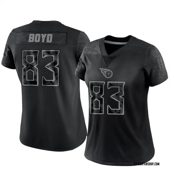 Women's Tyler Boyd Tennessee Titans Limited Black Reflective Jersey