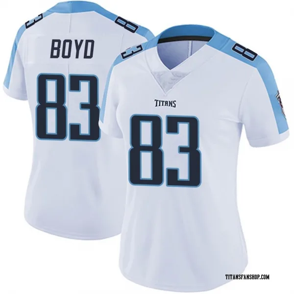 Women's Tyler Boyd Tennessee Titans Limited White Vapor Untouchable Jersey