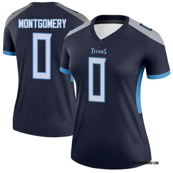 Women's Tyren Montgomery Tennessee Titans Legend Navy Jersey