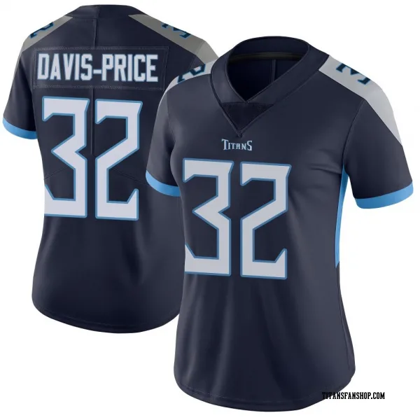 Women's Tyrion Davis-Price Tennessee Titans Limited Navy Vapor Untouchable Jersey