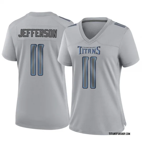 Women's Van Jefferson Tennessee Titans Game Gray Atmosphere Fashion Jersey