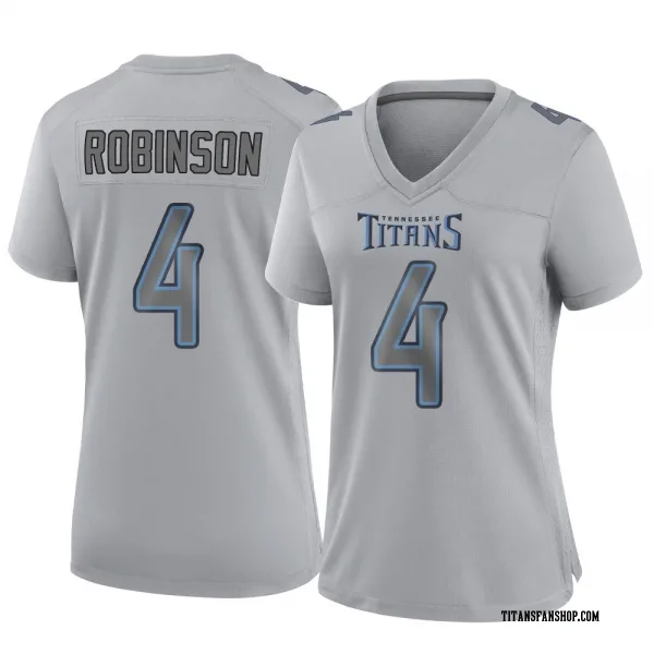 Women's Wan'Dale Robinson Tennessee Titans Game Gray Atmosphere Fashion Jersey