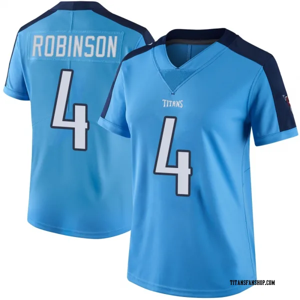 Women's Wan'Dale Robinson Tennessee Titans Limited Light Blue Color Rush Jersey
