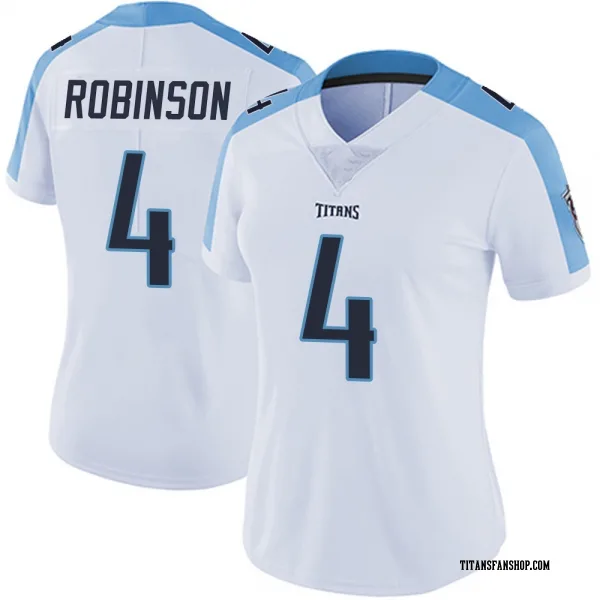 Women's Wan'Dale Robinson Tennessee Titans Limited White Vapor Untouchable Jersey