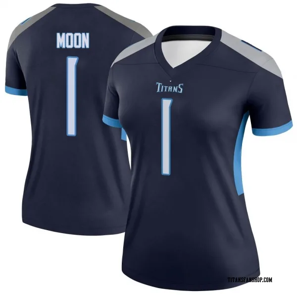 Women's Warren Moon Tennessee Titans Legend Navy Jersey