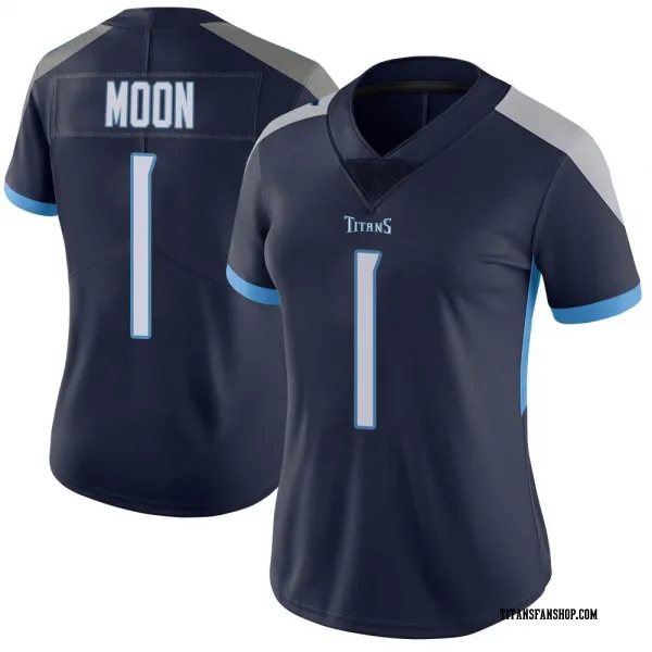 Women's Warren Moon Tennessee Titans Limited Navy Vapor Untouchable Jersey