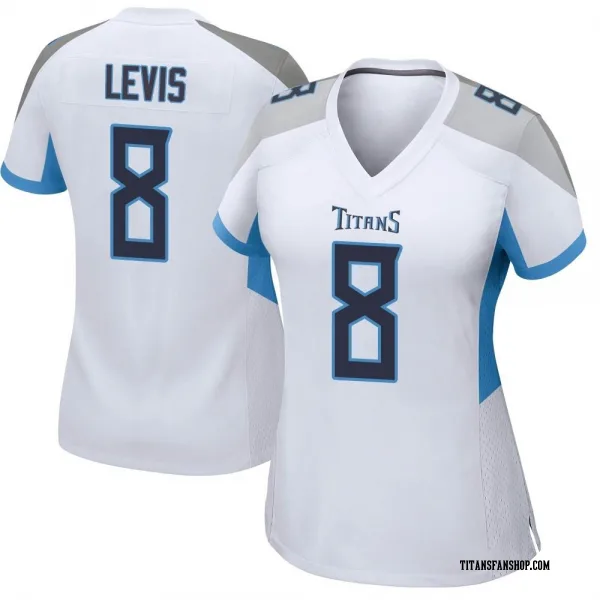 Women's Will Levis Tennessee Titans Game White Jersey