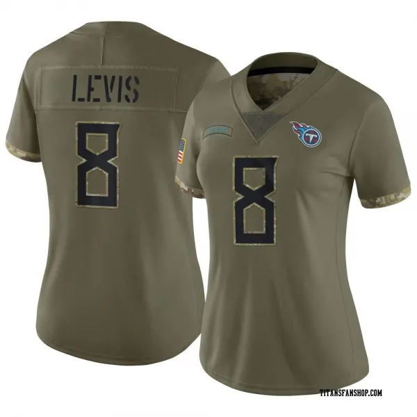 Women's Will Levis Tennessee Titans Limited Olive 2022 Salute To Service Jersey
