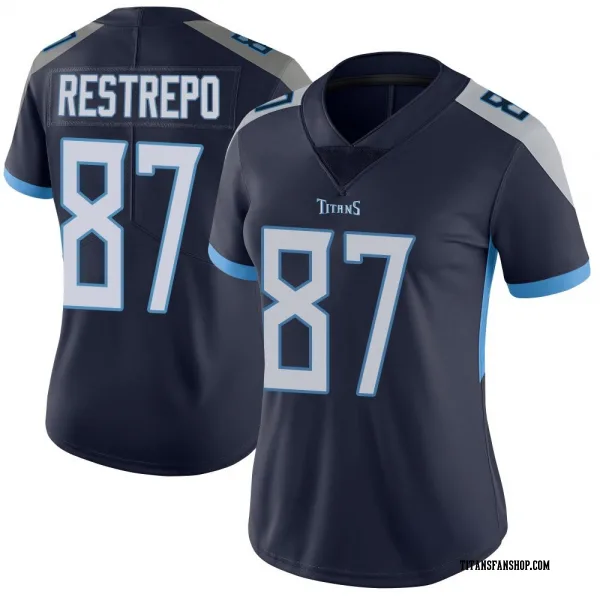 Women's Xavier Restrepo Tennessee Titans Limited Navy Vapor Untouchable Jersey