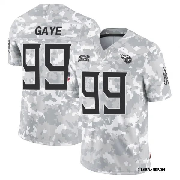 Youth Ali Gaye Tennessee Titans Limited Arctic Camo 2024 Salute to Service Jersey