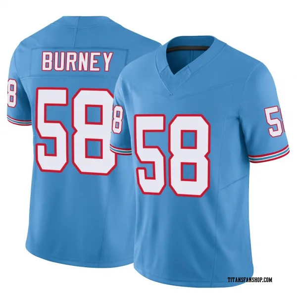 Youth Amari Burney Tennessee Titans Limited Light Blue Vapor F.U.S.E. Jersey