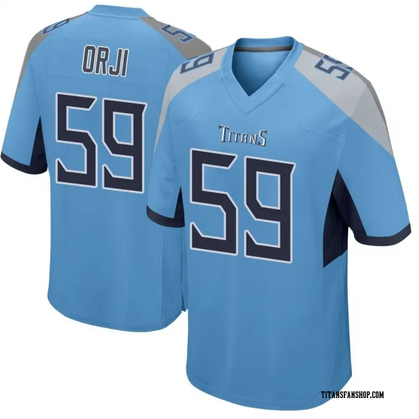 Youth Anfernee Orji Tennessee Titans Game Light Blue Jersey