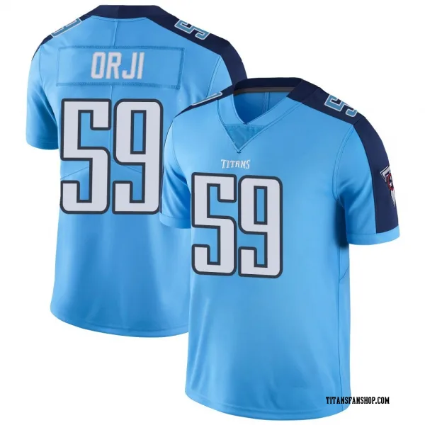 Youth Anfernee Orji Tennessee Titans Limited Light Blue Color Rush Jersey