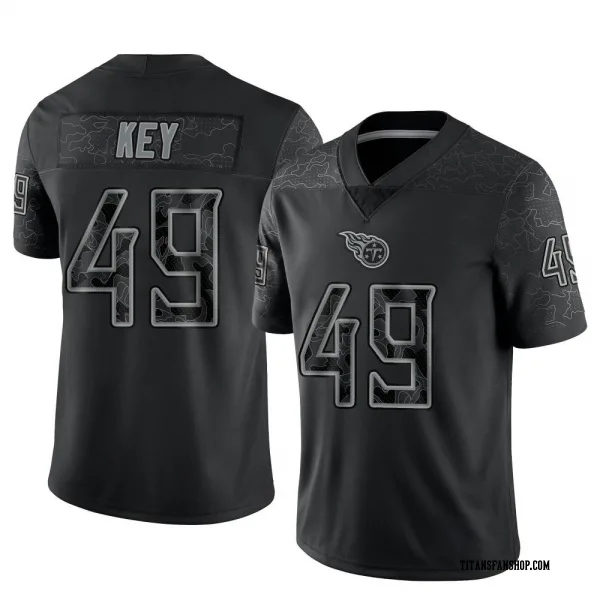 Youth Arden Key Tennessee Titans Limited Black Reflective Jersey