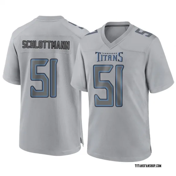 Youth Austin Schlottmann Tennessee Titans Game Gray Atmosphere Fashion Jersey