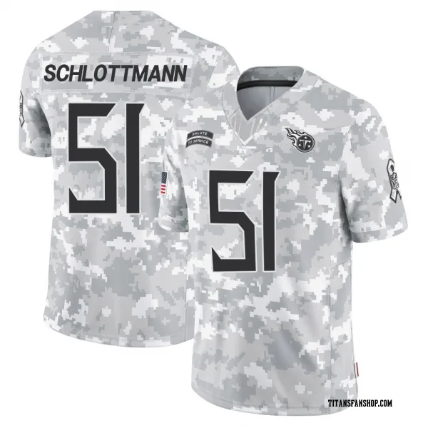Youth Austin Schlottmann Tennessee Titans Limited Arctic Camo 2024 Salute to Service Jersey