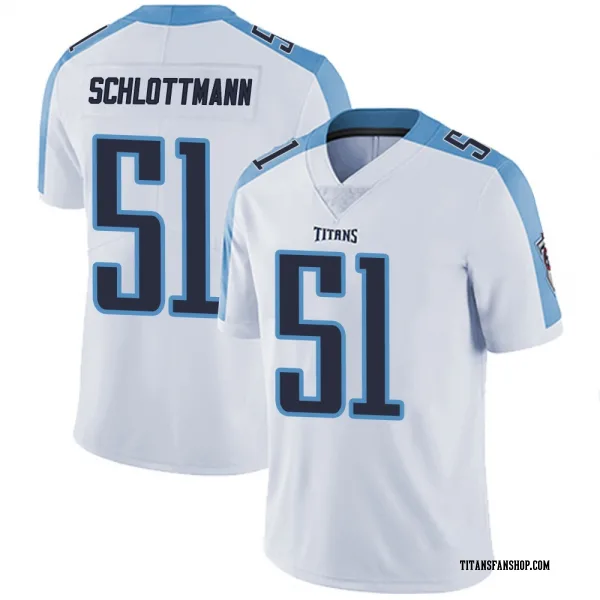 Youth Austin Schlottmann Tennessee Titans Limited White Vapor Untouchable Jersey
