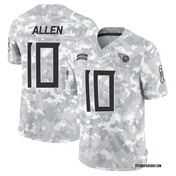 Youth Brandon Allen Tennessee Titans Limited Arctic Camo 2024 Salute to Service Jersey