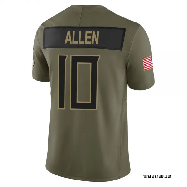 Youth Brandon Allen Tennessee Titans Limited Olive 2025 Salute to Service Jersey