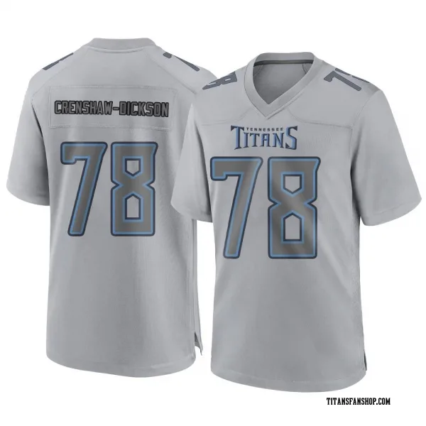 Youth Brandon Crenshaw-Dickson Tennessee Titans Game Gray Atmosphere Fashion Jersey