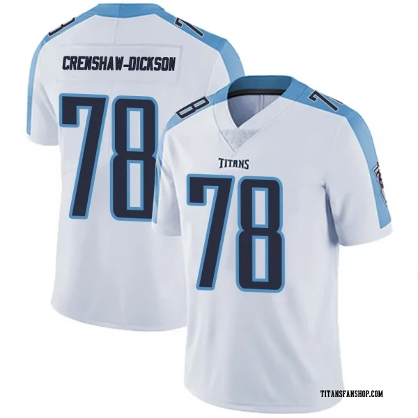 Youth Brandon Crenshaw-Dickson Tennessee Titans Limited White Vapor Untouchable Jersey