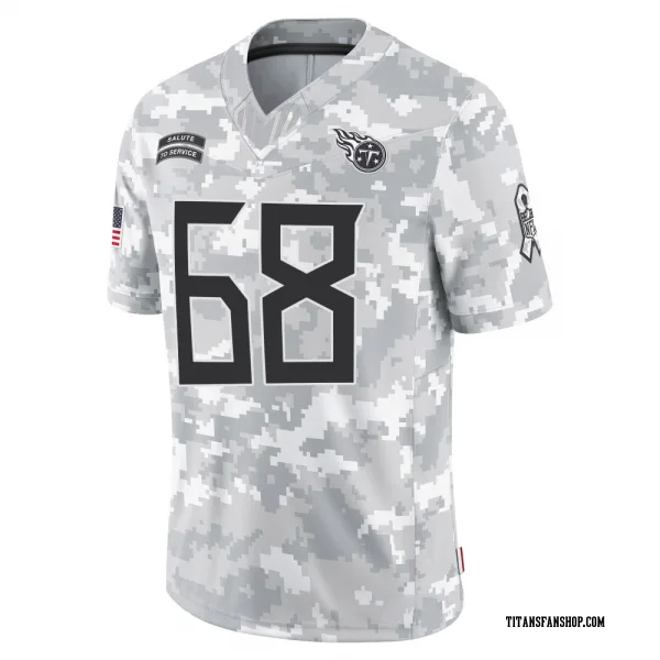 Youth Cam Horsley Tennessee Titans Limited Arctic Camo 2024 Salute to Service Jersey