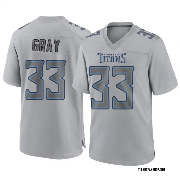 Youth Cedric Gray Tennessee Titans Game Gray Atmosphere Fashion Jersey