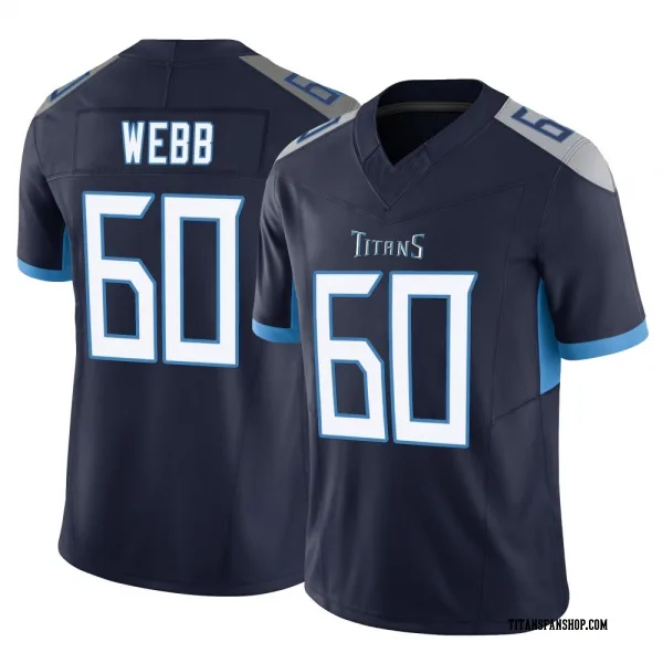 Youth Clay Webb Tennessee Titans Limited Navy Vapor F.U.S.E. Jersey